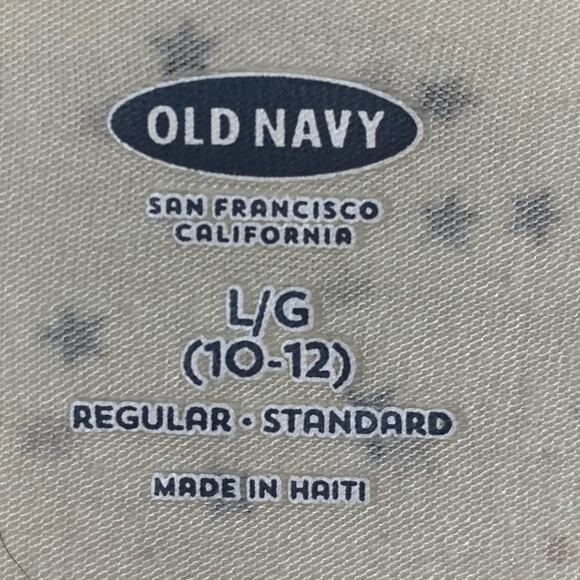 OLD NAVY CREAM GIRLS STAR POLKA DOT T-SHIRT TOP SIZE LARGE - Picture 6 of 9
